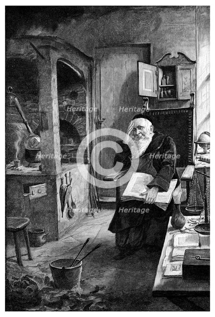 'A Fire was Always Burning on His Hearth', 1901. Artist: Unknown