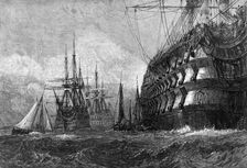 "A First-Rate Taking in Stores"...Farnley Hall Collection of drawings by J.M.W. Turner, R.A., 1865. Creator: W. J. Linton