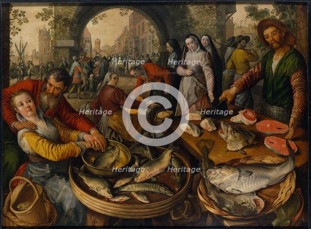 A Fish Market with Ecce Homo, 1570.