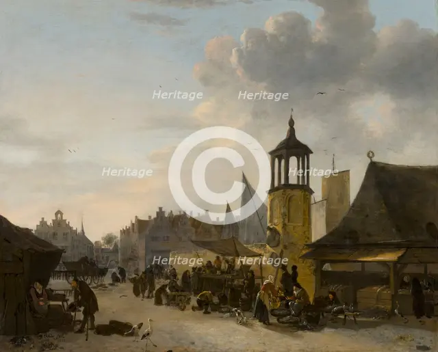 A Fish Market. Creator: Egbert van der Poel.