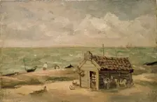 A Fisherman's Hut by the Sea, early 19th century. Artist: Thomas Churchyard