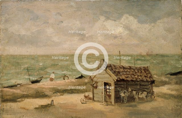 A Fisherman's Hut by the Sea, early 19th century. Artist: Thomas Churchyard.