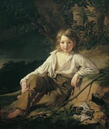 A fishing boy, 1830. Creator: Friedrich von Amerling