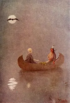 A Fishing Expedition in Shadow-land 1914. Creator: Unknown