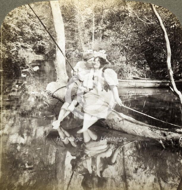 'A Fishing Smack'.Artist: Underwood & Underwood