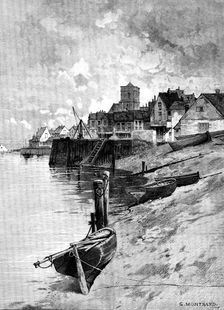 A Fishing Village in Brittany, 1895. Creator: Unknown
