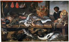 A Fishmonger's Shop 17th century. Artist: Frans Snyders