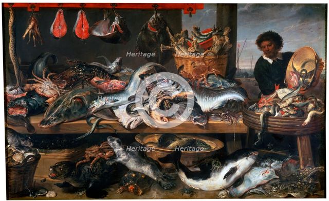'A Fishmonger's Shop', 17th century. Artist: Frans Snyders