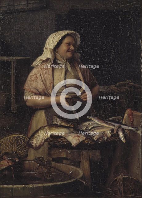 A Fishwife, 1875. Creator: Carl Bloch.