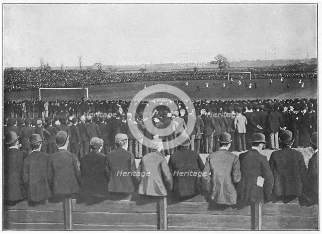 'A Football Match at Manchester', c1896. Artist: R Banks.