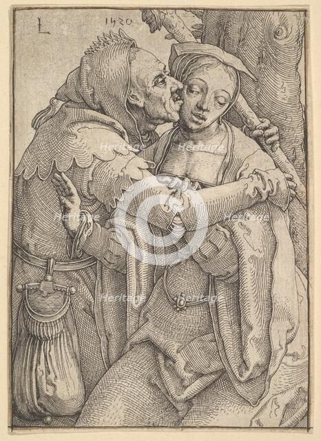A Fool and a Woman, 1520. Creator: Lucas van Leyden.