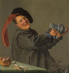A Fool Holding a Jug, known as The Jolly Drinker 1629. Creator: Judith Leyster