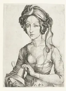 A Foolish Virgin, Between 1475 and 1490. Creator: Martin Schongauer