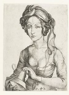A Foolish Virgin, Between 1475 and 1490. Creator: Martin Schongauer