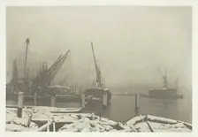 A Foggy Day on the Thames, c. 1889, printed October 1889. Creator: Joseph Gale