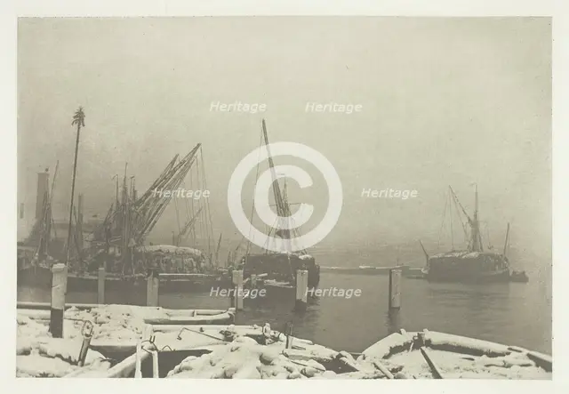 A Foggy Day on the Thames, c. 1889, printed October 1889. Creator: Joseph Gale.