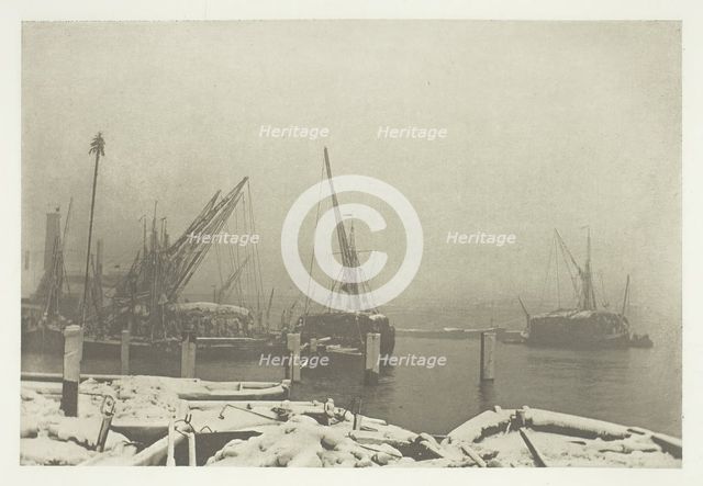A Foggy Day on the Thames, c. 1889, printed October 1889. Creator: Joseph Gale.