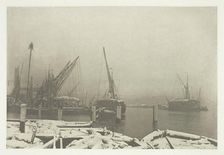 A Foggy Day on the Thames, c. 1889, printed October 1889. Creator: Joseph Gale