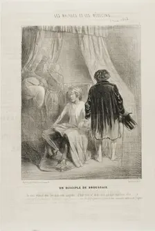 A Follower of Broussais (plate 7), 1843. Creator: Charles Emile Jacque