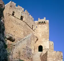 A fortress on Lindos Acropolis, 14th century