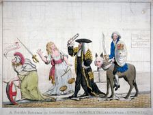 A forcible entrance into Leadenhall-Street; by Master Billy Declaratory upon a Dun'd-ass 1788. Artist: Anon