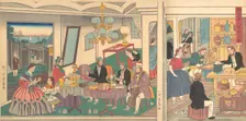 A Foreign Residence in Yokohama, 1st month, 1861. Creator: Yoshikazu