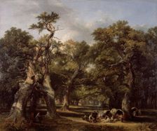 A Forest Glade, Arden, Warwickshire, 1845. Creator: Frederick Henry Henshaw