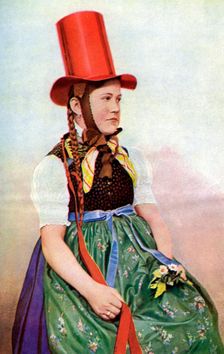 A forest maiden in her Sunday frock, 1922.Artist: Georg Haeckel