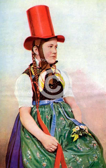 A forest maiden in her Sunday frock, 1922.Artist: Georg Haeckel