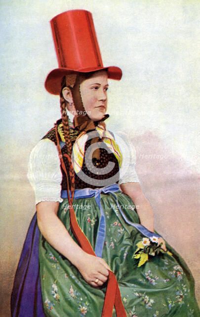 A forest maiden in her Sunday frock, 1922.Artist: Georg Haeckel