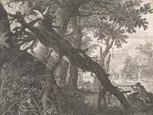 A Forest with a Rabbit Hunt,.n.d. Creator: Aegidius Sadeler II