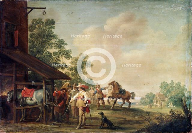 'A Forge', 1648. Artist: Pieter Meulener