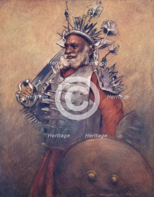 'A Formidable Warrior of Rewa', 1903. Artist: Mortimer L Menpes.