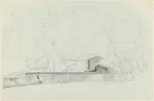 A Fountain at Grottaferrata, c.1809-c.1812. Creator: Josephus Augustus Knip