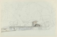 A Fountain at Grottaferrata, c.1809-c.1812. Creator: Josephus Augustus Knip