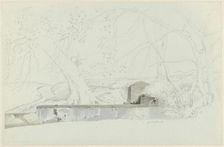 A Fountain at Grottaferrata, c.1809-c.1812. Creator: Josephus Augustus Knip