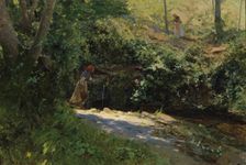 A fountain in Galicia, 1897. Creator: Serafin Avendano