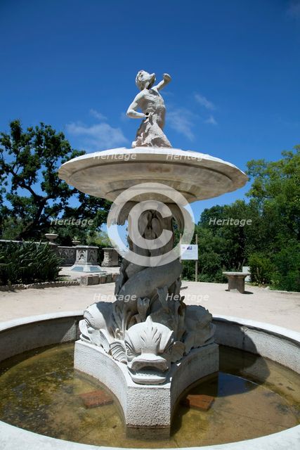 A fountain in Monserrate Park, Sintra, Portugal, 2009. Creator: Samuel Magal.