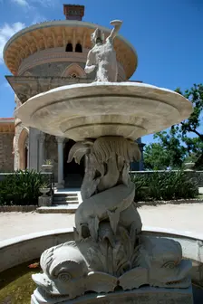 A fountain in Monserrate Park, Sintra, Portugal, 2009. Creator: Samuel Magal
