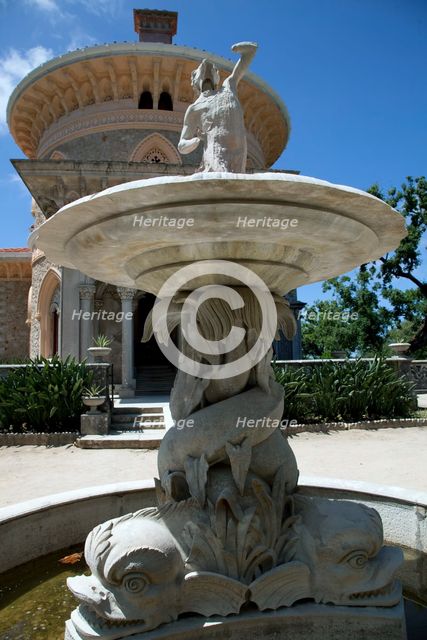 A fountain in Monserrate Park, Sintra, Portugal, 2009. Creator: Samuel Magal.