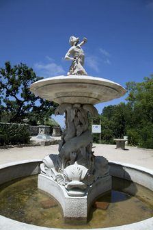 A fountain in Monserrate Park, Sintra, Portugal, 2009. Artist: Samuel Magal