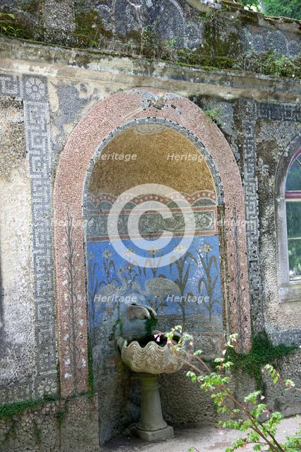 A fountain in Regaleira Palace, Sintra, Portugal., 2009. Creator: Samuel Magal.