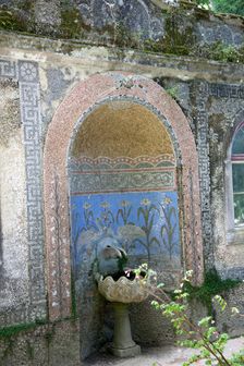 A fountain in Regaleira Palace, Sintra, Portugal., 2009. Creator: Samuel Magal