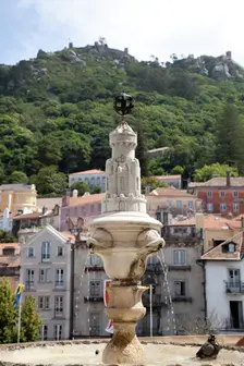 A fountain outside Sintra National Palace, Sintra, Portugal, 2009. Creator: Samuel Magal