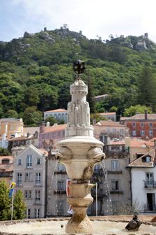 A fountain outside Sintra National Palace, Sintra, Portugal, 2009. Creator: Samuel Magal