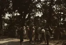 A Fourth of July celebration by a group of Negroes, St. Helena Island, S.C., 1939. Creator: Marion Post Wolcott