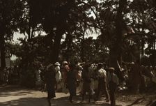 A Fourth of July celebration by a group of Negroes, St. Helena Island, S.C., 1939. Creator: Marion Post Wolcott
