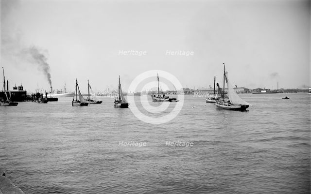 A flotilla of bawley boats, c1945-c1965. Artist: SW Rawlings