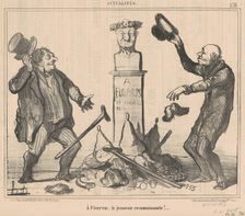 À Flourens, la jeunesse reconnaissante!, 19th century. Creator: Honore Daumier