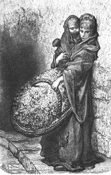 A Flower Girl 1872. Creator: Gustave Doré